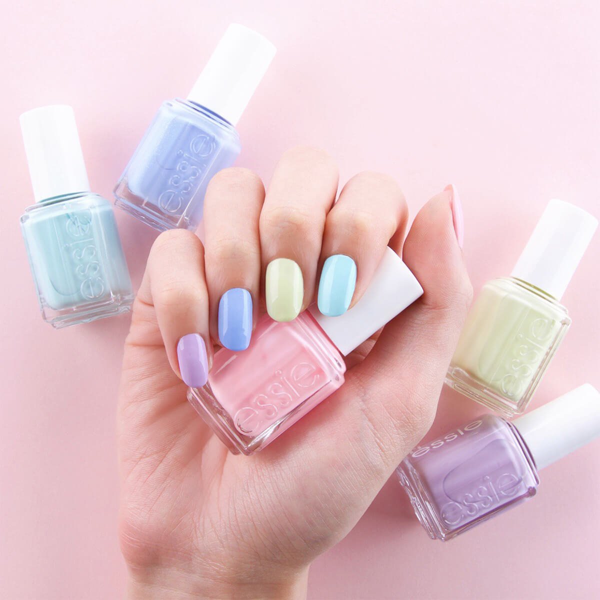Pastell Manikure Nail Art Essie