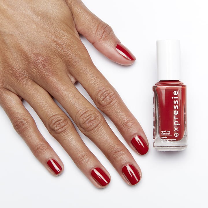 Seize The Minute Blau Roter Quick Dry Nagellack Essie