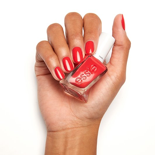 Sizzling Hot Gel Couture Nagellack Farblack In Hibiskus Rot Essie