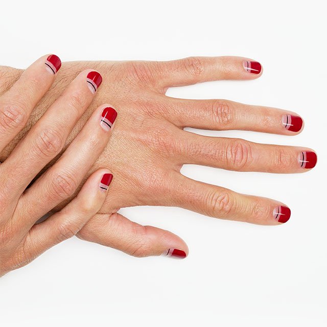 essie Nail Art - Red Devil
