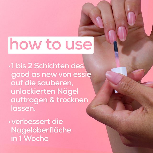 Anwendung des good as new SOS Repair Nagellack