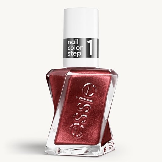 Gel by essie Nagellack in Size Me Up vor weißem Hintergrund